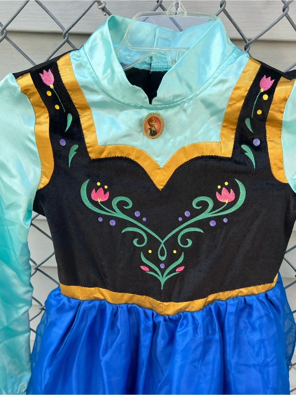 DISNEY STORE FROZEN ANNA Costume - Girls Size 9/10 Halloween Dress Up Princess - Picture 3 of 9